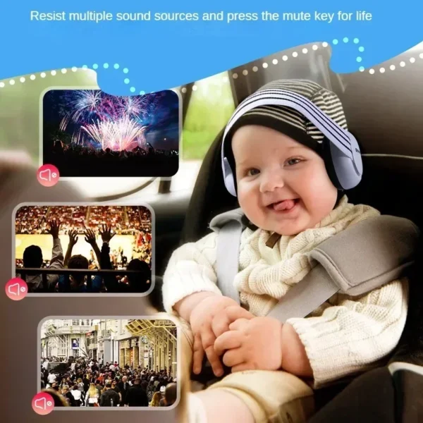Adjustable Baby Headphones for Noise Protection, Sleep & Travel Use - Image 6