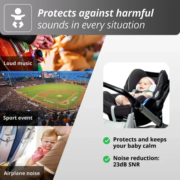 Baby Ear Protection Noise Reduction Earmuffs Headphones For Sleep Safety - Image 3
