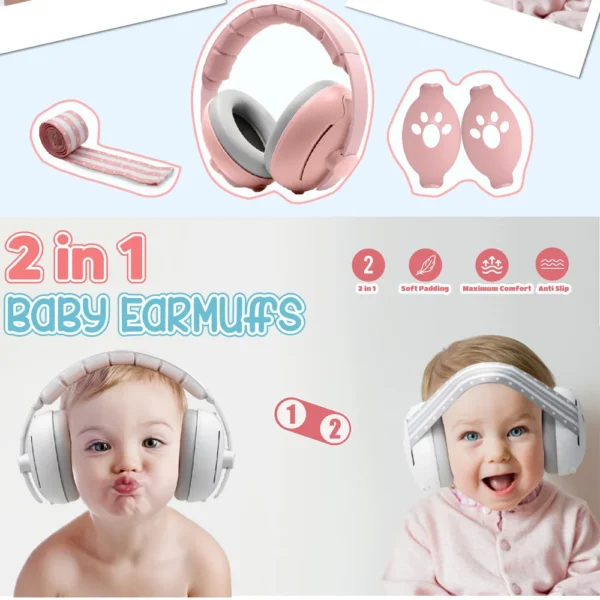 Baby Headphones: Noise Cancelling Ear Muffs for Kids' Hearing Protection - Image 3