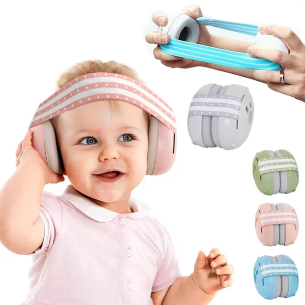 Elastic Baby Headphones for Noise Reduction and Sleep