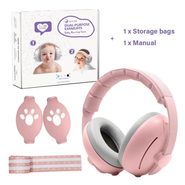 Baby Headphones Adjustable Noise-Proof For Kids Airplane & Sleep
