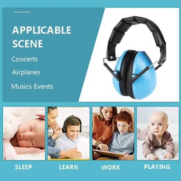 Baby Headphones: Adjustable Soft Hearing Protectors for Noise Reduction. - Image 3