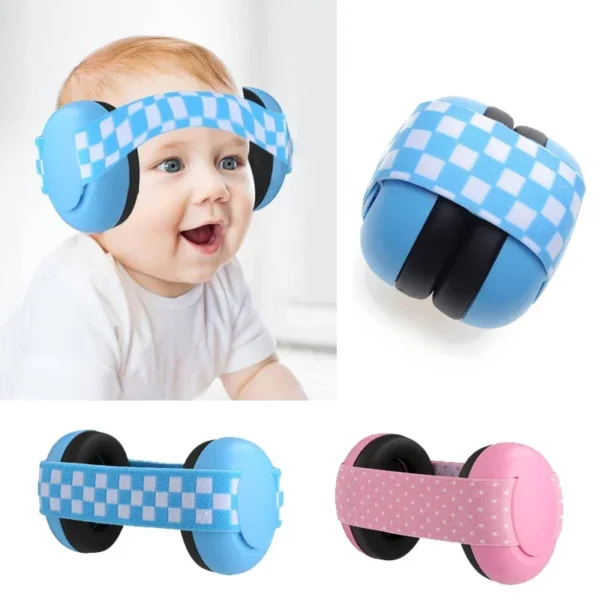 Baby Headphones: Safety Earmuffs with Adjustable Elastic Headband.