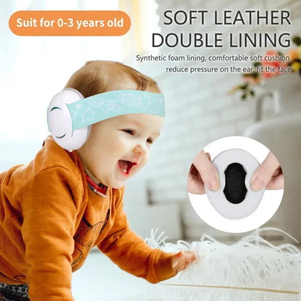 Baby Headphones Noise Cancelling Earmuffs for Infant Ear Protection Travel